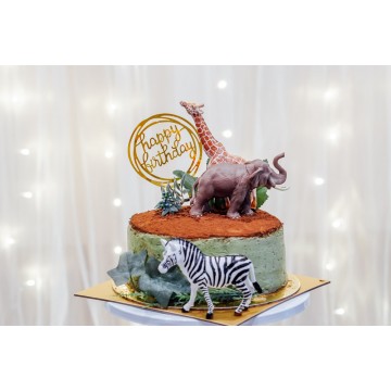 Rustic Safari Cake